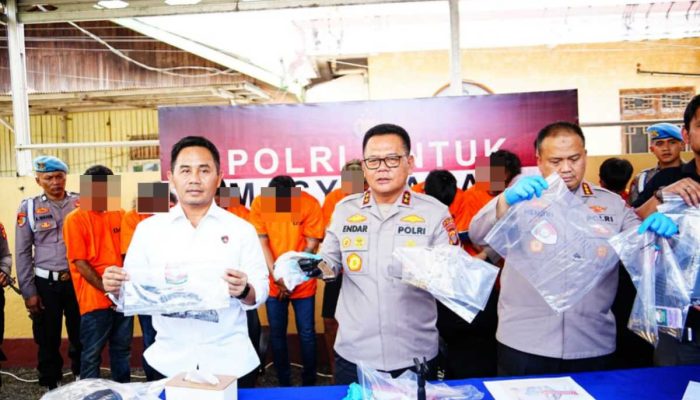 1×24 Jam, Polisi Tangkap 9 Tersangka Penembakan Maut di THM Samarinda