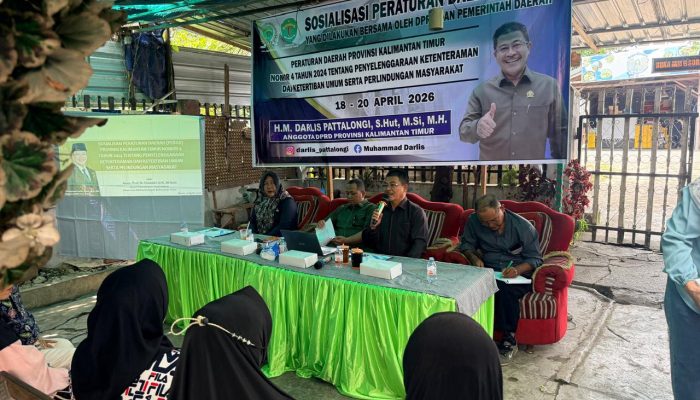 H. Muhammad Darlis Pattalongi Gelar Sosialisasi Perda Ketertiban Umum di Kota Bangun