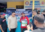Bupati Kukar Serahkan Bantuan di Posko Penanganan Karhutla Kecamatan Tenggarong